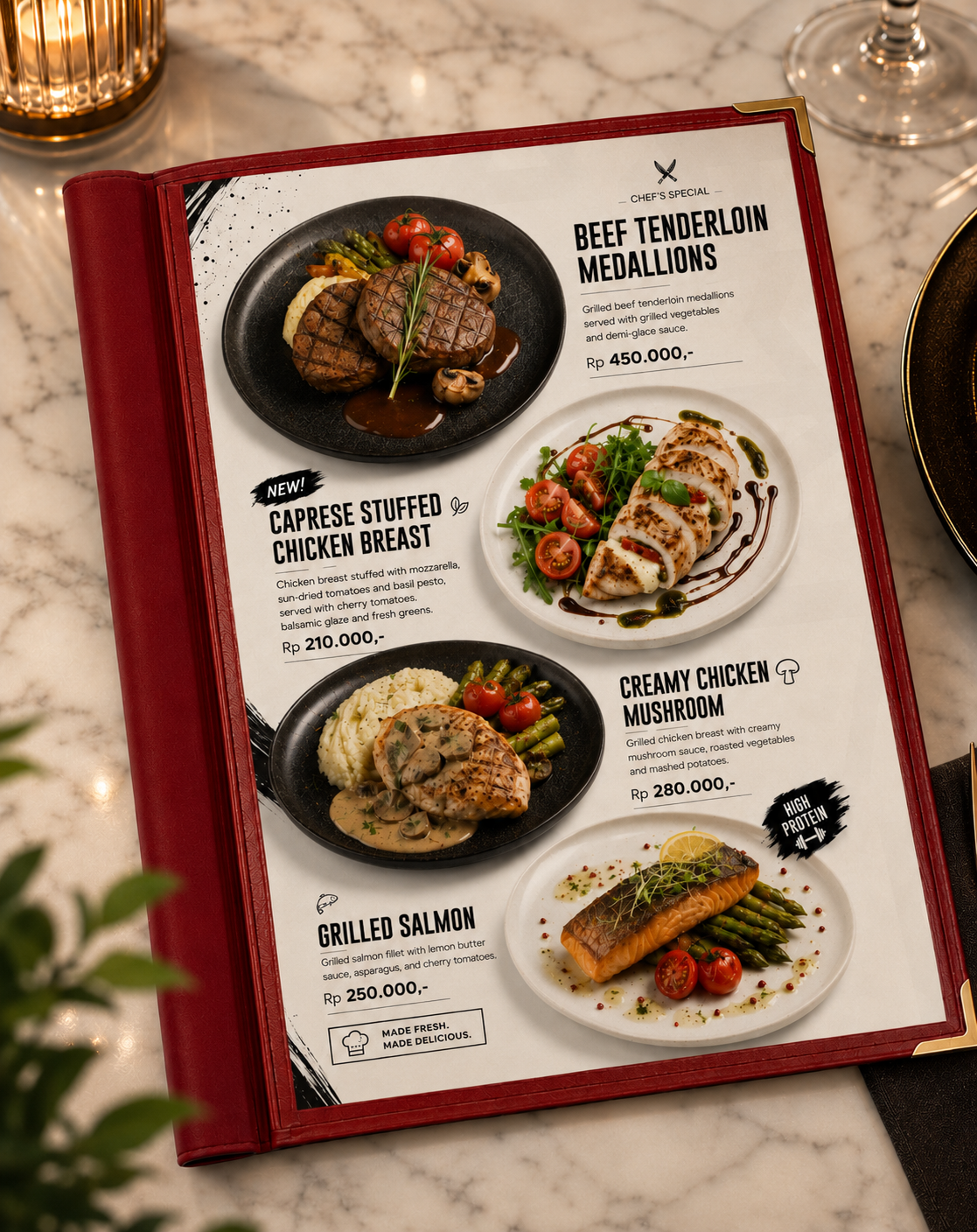 Customize your Menu