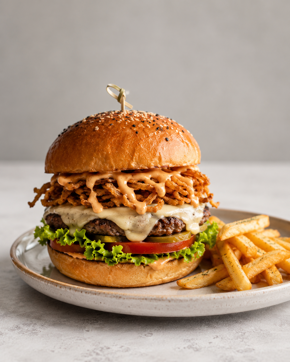 The Golden Crunch Burger